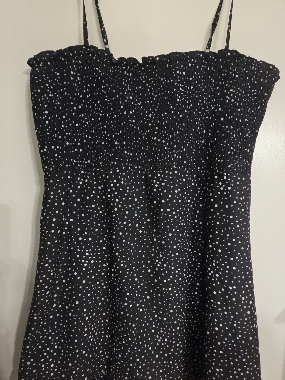 Forever 21 Black Dress with White Polka Dots